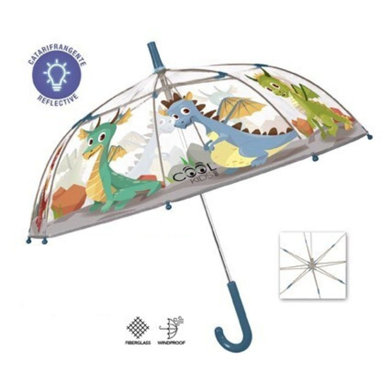 OMBRELLO BAMBINO COOL KIDS DRAGHI MANUALE 45CM 2