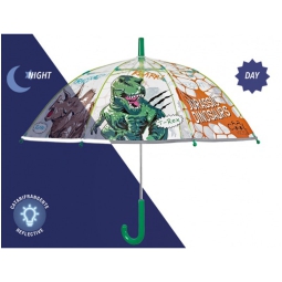OMBRELLO BAMBINO LUNGO COOL KIDS DINOSAURI MANUALE
