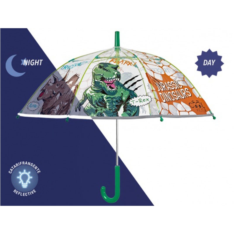 OMBRELLO BAMBINO LUNGO COOL KIDS DINOSAURI MANUALE