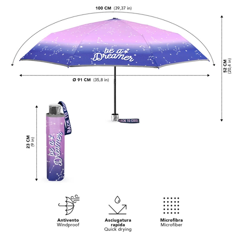 OMBRELLO BAMBINO MINI COOL KIDS ZODIACO MANUALE 2