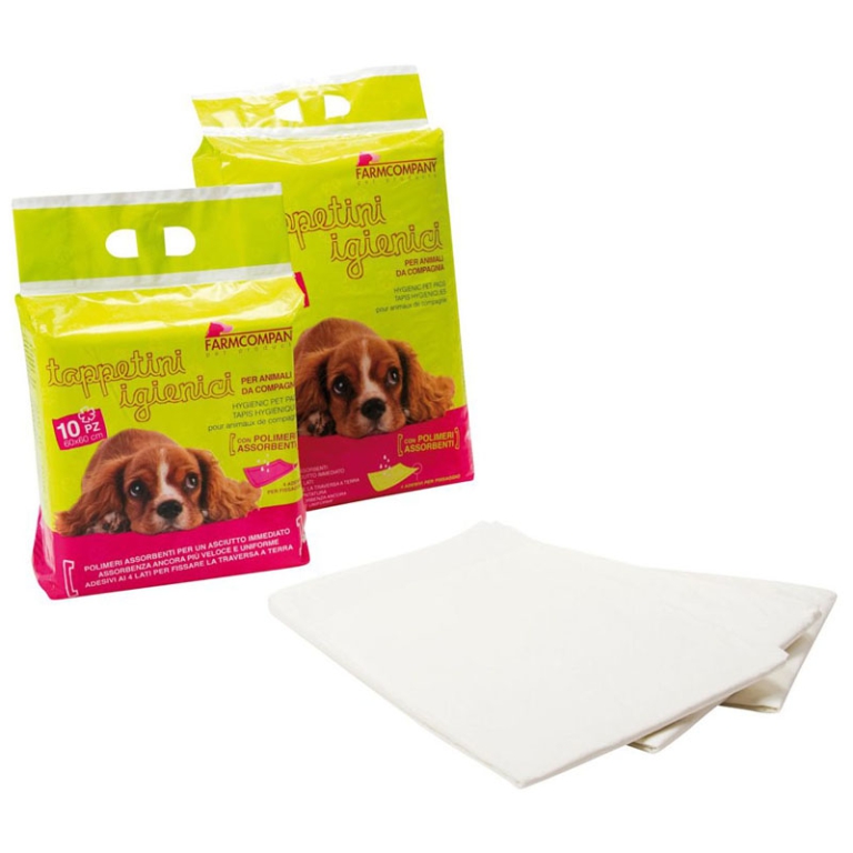 TAPPETINI IGIENICI ASSORBENTI 60X60CM ADESIVI 10PZ