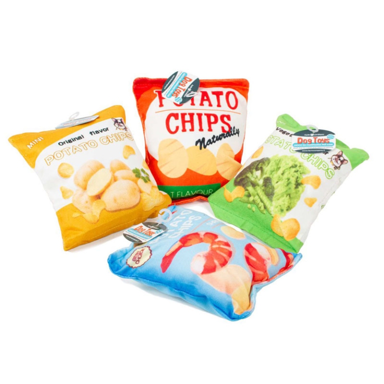 PELUCHES CHIPS ASSORTITE 15X12CM