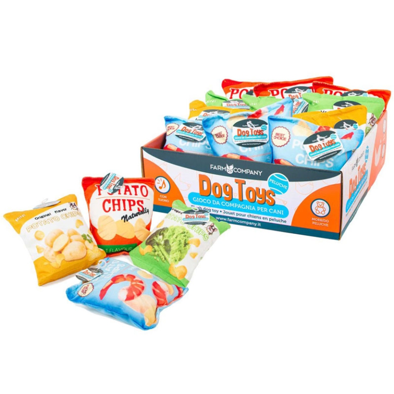 PELUCHES CHIPS ASSORTITE 15X12CM 2