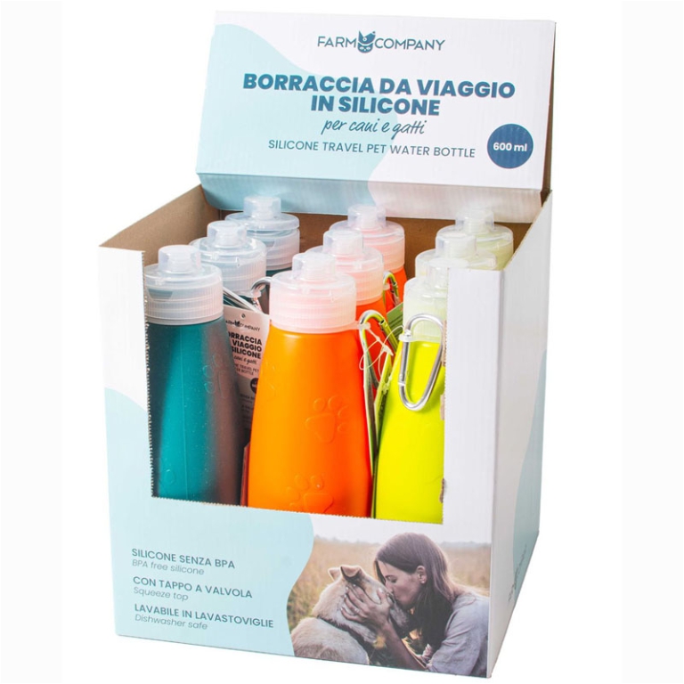 BORRACCIA IN SILICONE SENZA BPA 600ML 2