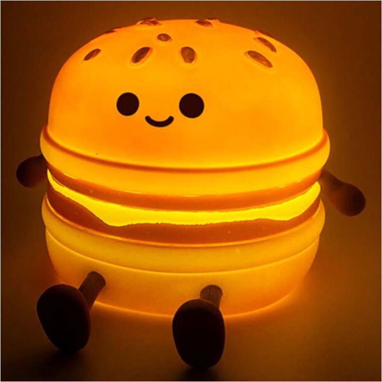 LAMPADA A LED HAMBURGER  12X13CM CAMBIACOLORE