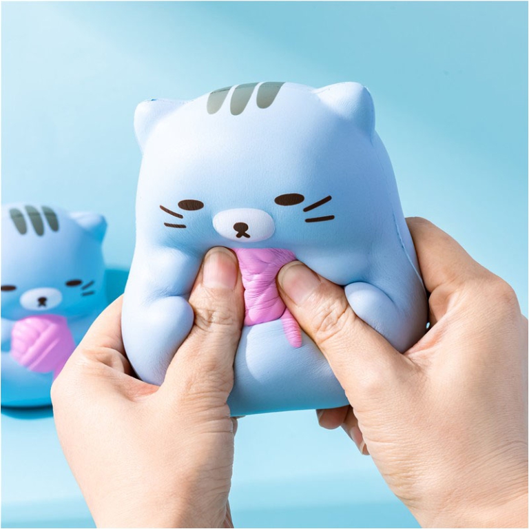 PERSONAGGIO SQUISHY GATTO 14X10CM 2