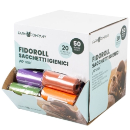 SACCHETTI RICAMBIO FIDO ROLL COLORI ASSORTITI EXPO 50PZ