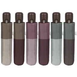 OMBRELLO DONNA MINI RIGATO 2 FASCE APRI CHIUDI