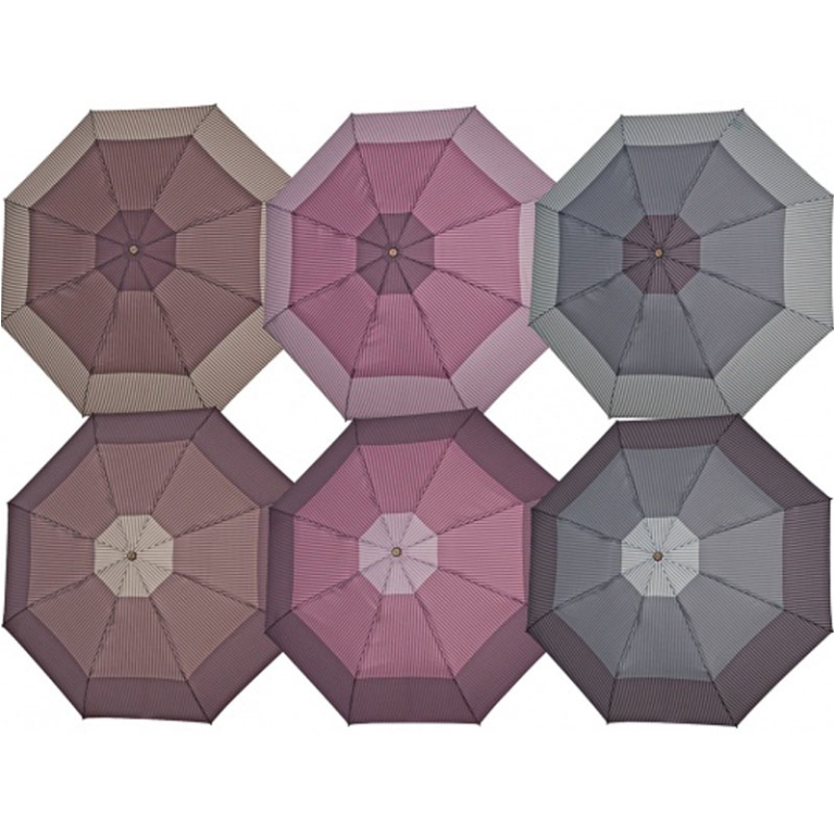 OMBRELLO DONNA MINI RIGATO 2 FASCE APRI CHIUDI 2
