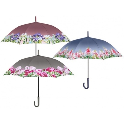 OMBRELLO DONNA LUNGO BORDO FIORE AUTOMATICO