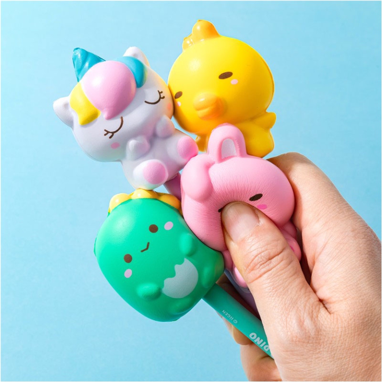 PENNA GEL SQUISHY BAMBOLA INCHIOSTRO BLU 16PZ EXPO 2