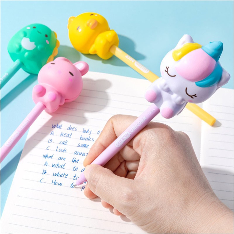 PENNA GEL SQUISHY BAMBOLA INCHIOSTRO BLU 16PZ EXPO 3
