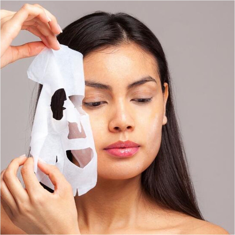 MASCHERA VISO IN TESSUTO OLIO DI CACAO ILLUMINANTE 2