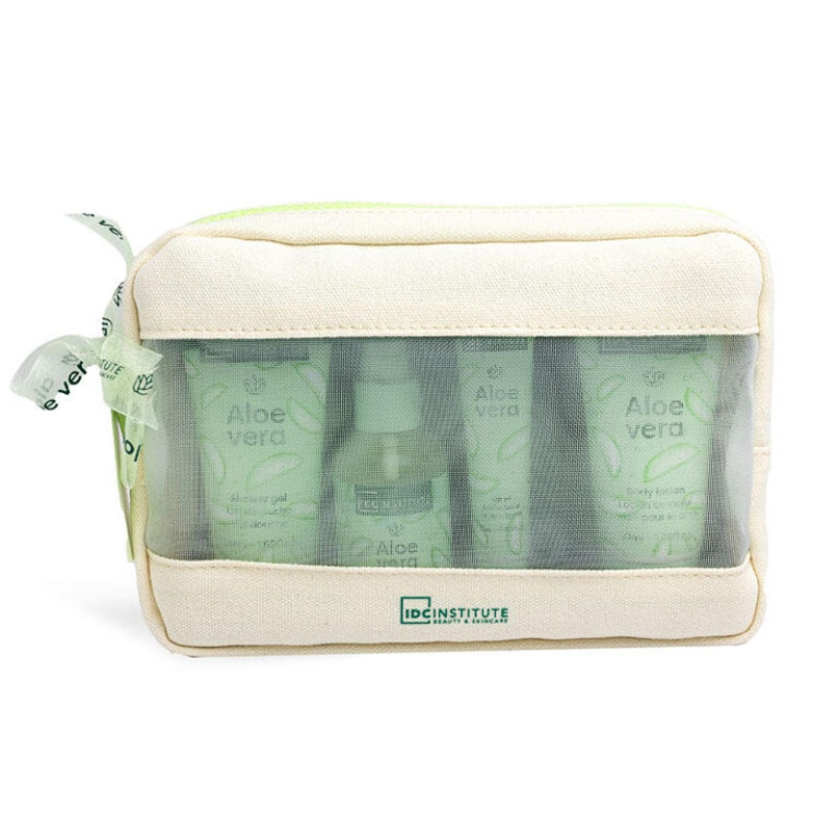 SET DA BAGNO ALOE VERA   CON TRAVEL BAG SET 4PZ 2