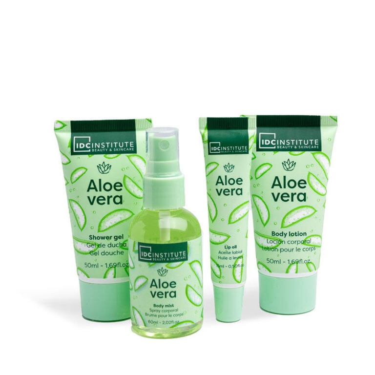 SET DA BAGNO ALOE VERA   CON TRAVEL BAG SET 4PZ 3