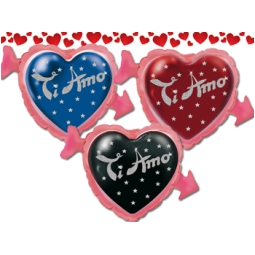 CUORE GONFIABILE D.35CM  CON FRECCIA