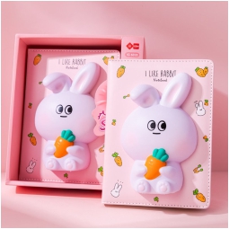 DIARIO SQUISHY CONIGLIO 19X16CM