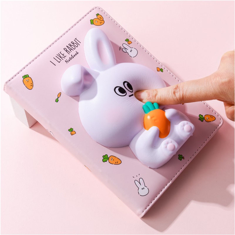 DIARIO SQUISHY CONIGLIO 19X16CM 2