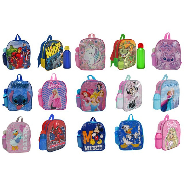 ZAINO DISNEY H30CM CON    BORRACCIA