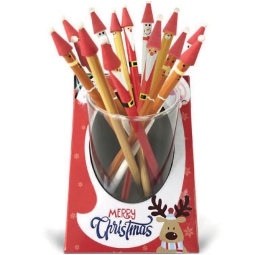 MATITA NATALIZIA 24PZ    SOGGETTI ASSORTITI