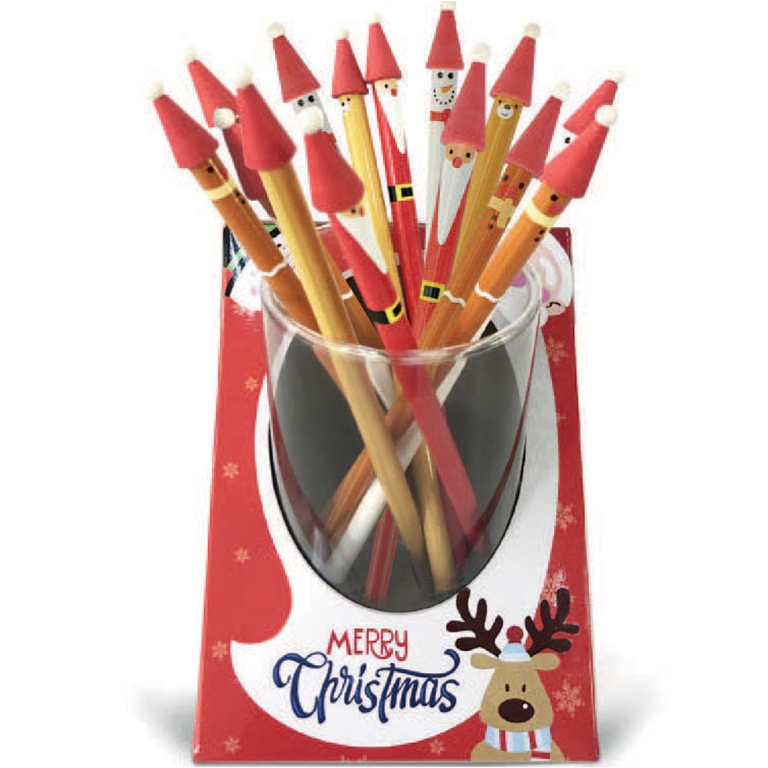 MATITA NATALIZIA 24PZ    SOGGETTI ASSORTITI
