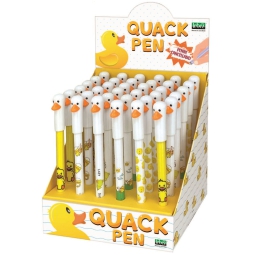 PENNA QUACK 36PZ CANCELLABILE INCHIOSTRO BLU