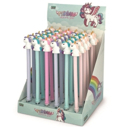 PENNA CON UNICORNO 36PZ  INCHIOSTRO BLU
