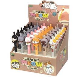PENNA SCATTO MEOW CAT 36PZ INCHIOSTRO BLU
