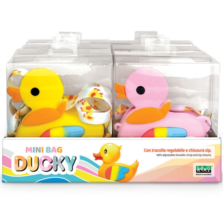 MINI BAG DUCKY IN SILICONE CON TRACOLLA 15X17X5CM 3