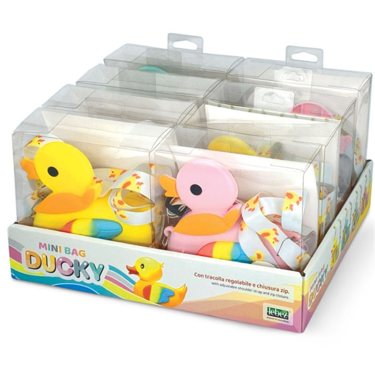 MINI BAG DUCKY IN SILICONE CON TRACOLLA 15X17X5CM 5