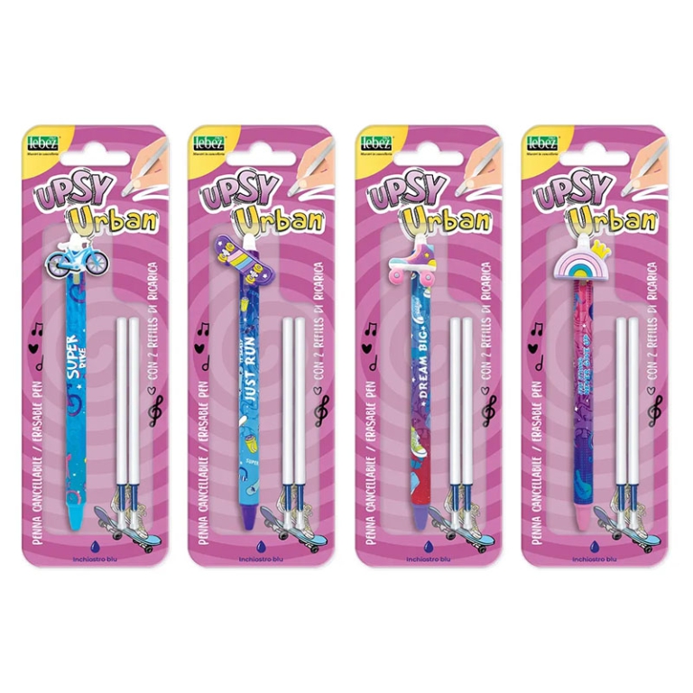 PENNE CANCELLABILI 12 BLISTER FANTASIA CON REFILL