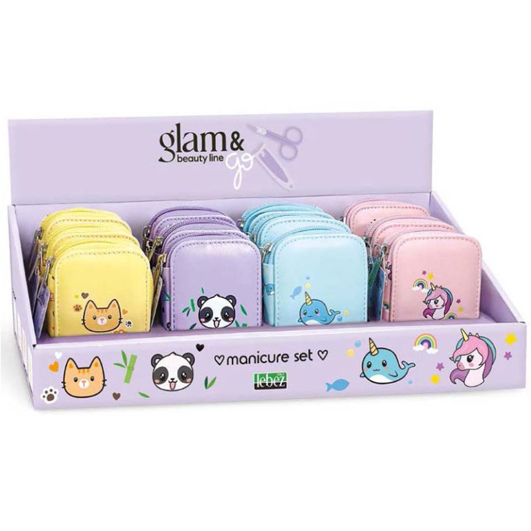 SET MANICURE GLAM 12PZ SOGGETTI ASSORTITI