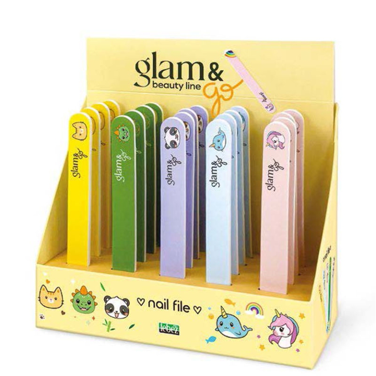 LIME DRITTE PER UNGHIE GLAM 20PZ SOGGETTI ASSORTITI