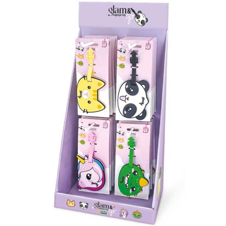 TARGHETTA SEGNABAGAGLIO GLAM 24PZ SOGGETTI ASSORTITI