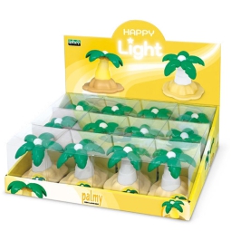LAMPADE HAPPY LIGHT PALMY H6,8CM 12PZ