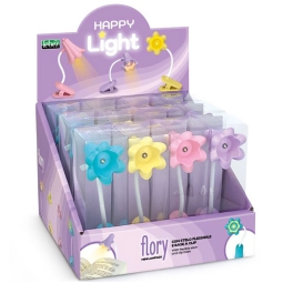 LAMPADE HAPPY LIGHT FLORY H11,5CM 12PZ