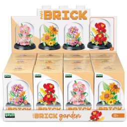 BRICK GARDEN 12PZ FIORI CON TECA H15CM