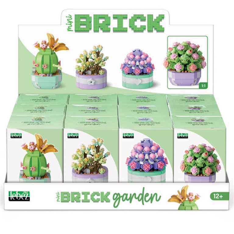 BRICK GARDEN 12PZ PIANTE GRASSE H10CM