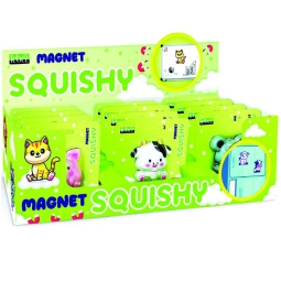 SQUISHY MAGNETICI ANIMALI ASSORTITI 12PZ