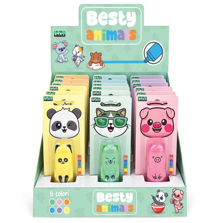 MINI EVIDENZIATORE ANIMALS 18PZ EXPO 2