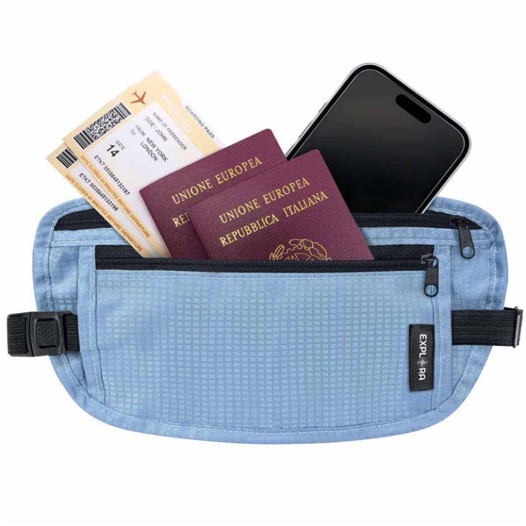 WAIST BAG AZZURRO        25X14,5CM 2