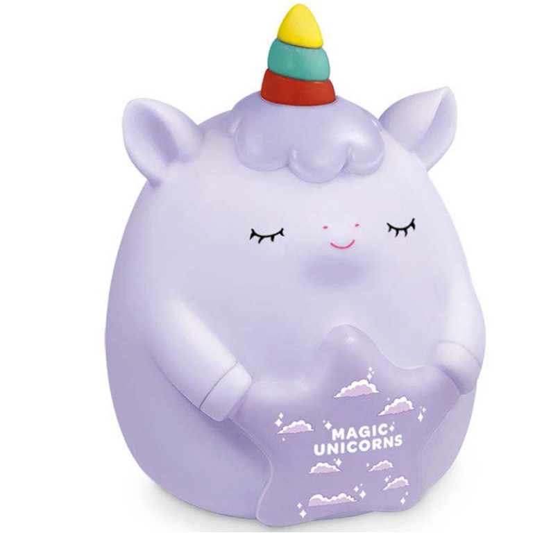 SALVADANAIO TESORETTI UNICORNO PVC 13X17X14CM 2