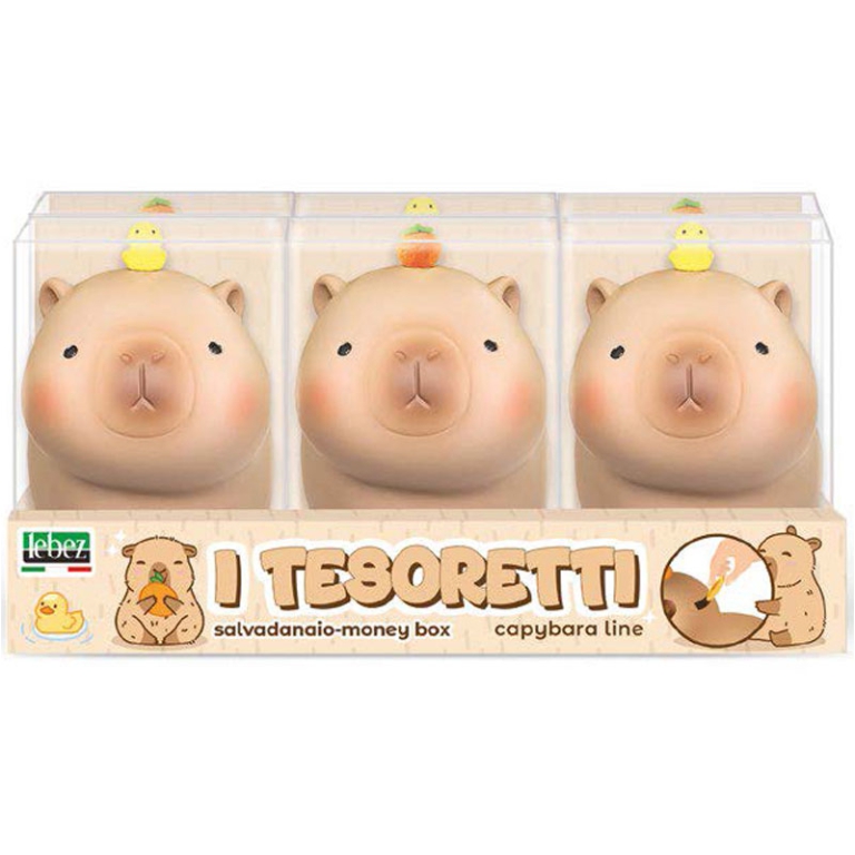 SALVADANAIO TESORETTI CAPIBARA PVC 9X13X11,5CM