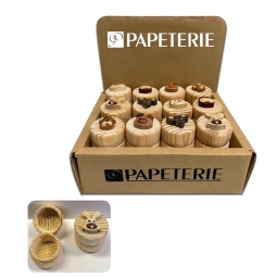 SCATOLINA IN LEGNO DENTINI DIAMETRO 3,6CM 12PZ EXPO