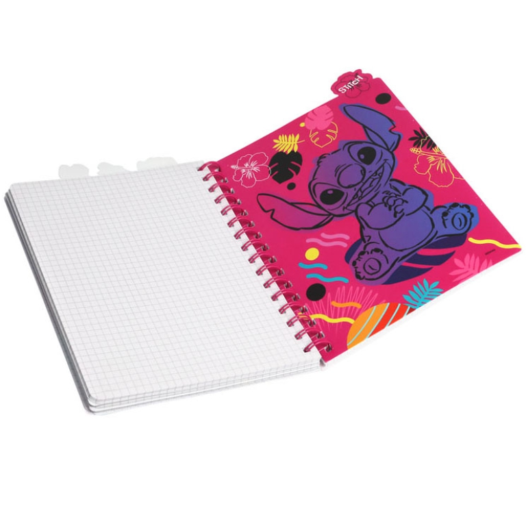 TACCUINO STITCH BLACK A5 ANELLI CON SEGNA PAGINA 5