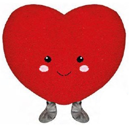 CUSCINO CUORE CON PIEDINI 35CM