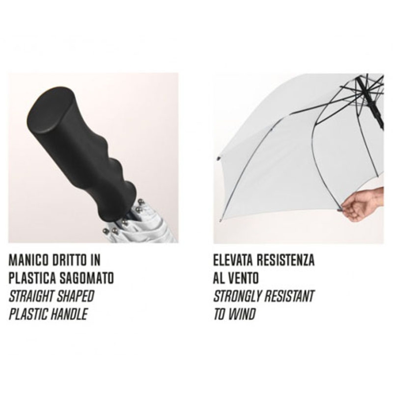 OMBRELLO UNISEX LUNGO XXL NERO MANUALE 2
