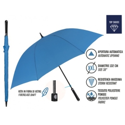 OMBRELLO UNISEX LUNGO XXL BLU ROYAL AUTOMATICO