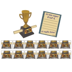 MINI COPPA TROFEO PAPA' 9CM