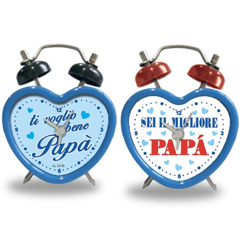 SVEGLIA PAPA' CUORE 10CM